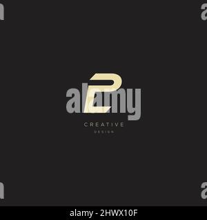 Alphabet letters Initials Monogram logo PL or LP Stock Vector