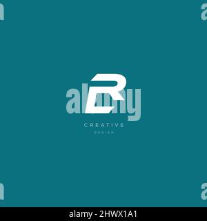 Alphabet letters Initials Monogram logo LR or RL Stock Vector