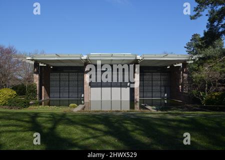 RIEHEN, SWITZERLAND, visiting Beyeler Fondation, an important art museum in Switzerland Stock Photo