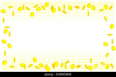 A wallpaper with coins flying in the shiny background Stock Vector