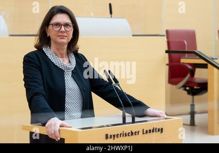 Lectern in the plenary hall of the Bavarian State Parliament in