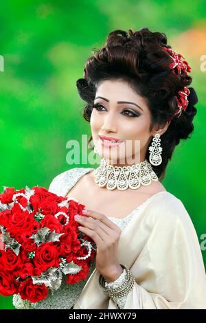 Asian Bridal Photos Stock Photo