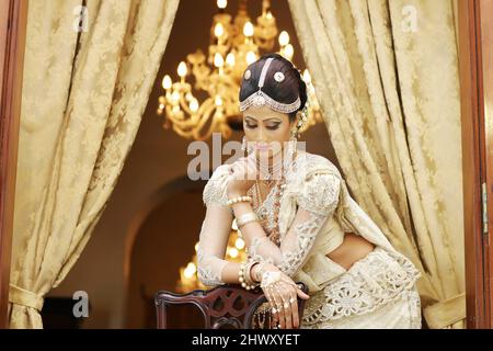 Asian Bridal Photos Stock Photo