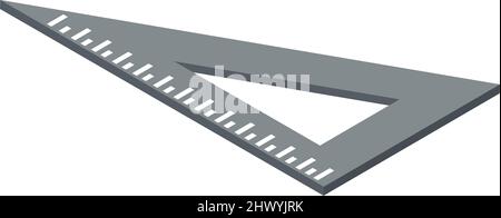triangle ruler icon Stock Vector