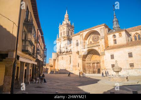 Cathedral. Burgo de Osma, Soria province, Castilla Leon, Spain. Stock Photo