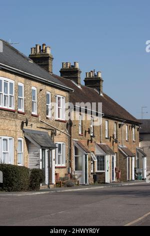 Cottages Market Street Old Harlow Essex Stock Photo