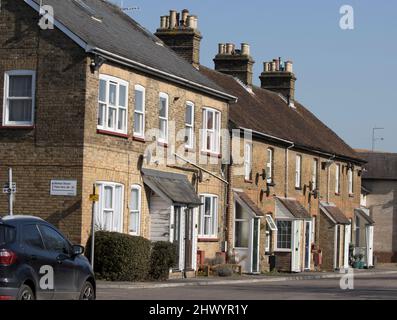 Cottages Market Street Old Harlow Essex Stock Photo