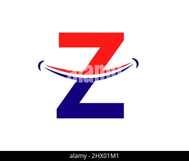 Smile logo with Z letter concept. Initial Letter Z Happy logo. Letter Z Smile logo concept Stock Vector