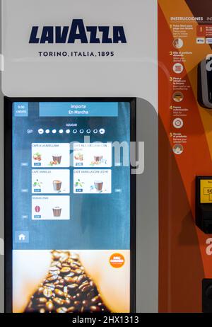 Lavazza Coffee automat machine kiosk Stock Photo