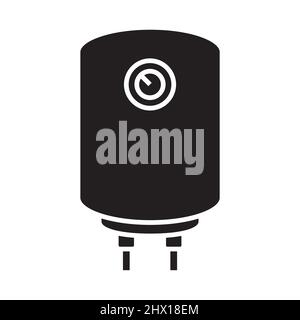 Boiler water heater outline icon vector for graphic design, logo, web site, social media, mobile app, ui illustration Stock Vector