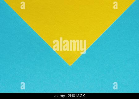 blue and yellow pastel paper color for background Stock Photo