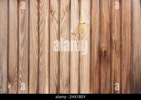 wall of wooden boards planks lining, texture background Stock Photo