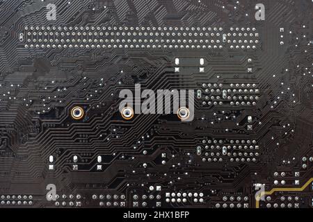 Computer motherboard fragment Stock Photo - Alamy