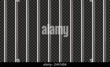 Prison bars isolated on transparent. Way out to freedom concept. Vector ...