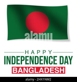 Bangladesh Independence Day Social Media Post Design Background Stock Photo