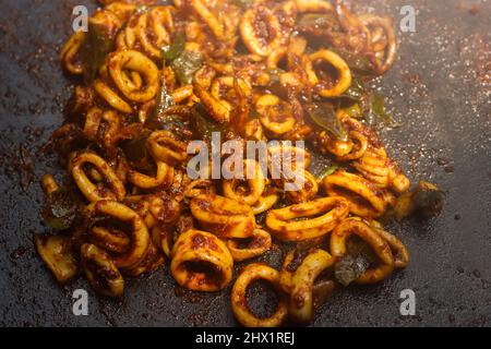 Squid fry stock images squid rings Stock Photo