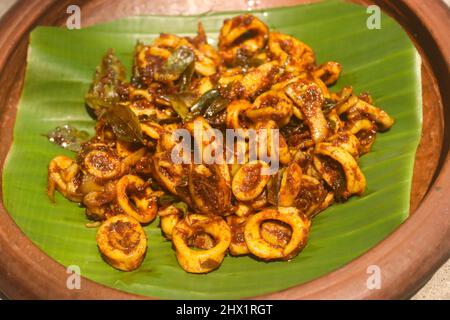 Squid fry stock images squid rings Stock Photo