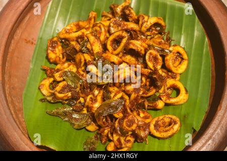 Squid fry stock images squid rings Stock Photo