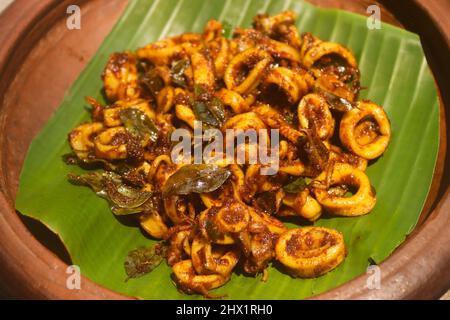 Squid fry stock images squid rings Stock Photo