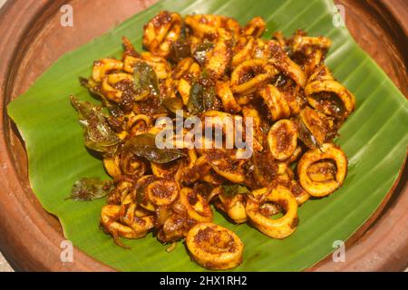 Squid fry stock images squid rings Stock Photo