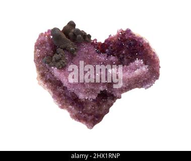 amethyst mineral specimen stone rock geology gem crystal Stock Photo