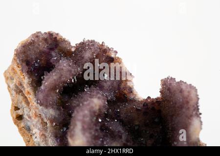 amethyst mineral specimen stone rock geology gem crystal Stock Photo