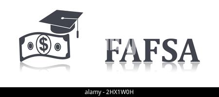 Illustration of a fafsa concept Stock Photo