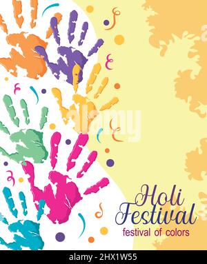 happy holi, india colors festival Stock Vector