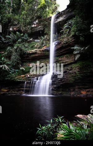 Takob Akob Waterfalls - Maliau Basin, Borneo Stock Photo