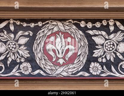 Art Nouveau style painting on a wall Stock Photo
