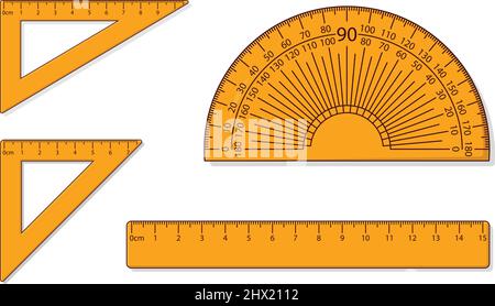 Scale set  illustration isolated on light orange background vector image. Stock Vector