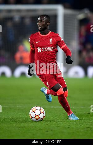 Liverpool, United Kingdom. 08 March 2022. Naby Keita of Liverpool FC in action during the UEFA Champions League round of sixteen second leg football match between Liverpool FC and FC Internazionale. Credit: Nicolò Campo/Alamy Live News Stock Photo