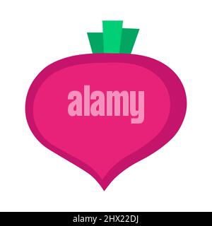 Beetroot. Organic  vegetable isolated on white background. Healthy lifestyle. Vector beet  in flat style. Stock Vector