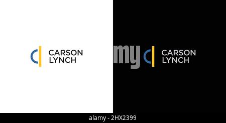 Simple and modern CL initials logo design Stock Vector