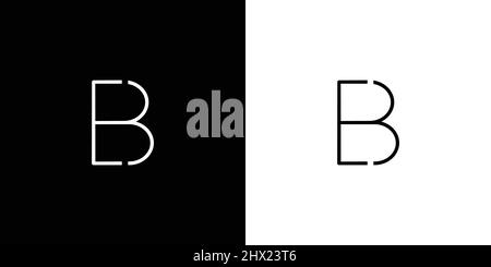 Unique and modern EB initials logo Stock Vector