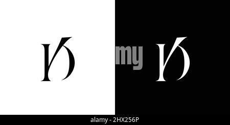 Modern and luxury letter vd initials logo Stock Vector