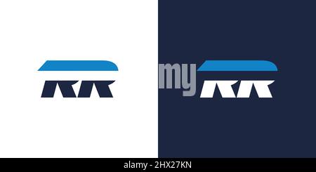 Unique and modern initial letter RR logo design Stock Vector