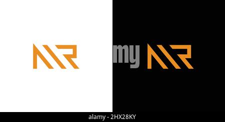Modern and sophisticated MR letter initial logo design Stock Vector
