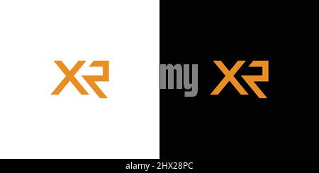 Modern and sophisticated XR letter initial logo design Stock Vector