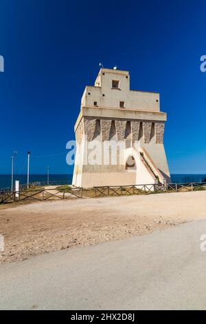 Torre Mileto castle near San Nicandro Garganico, Apulia, Italy.