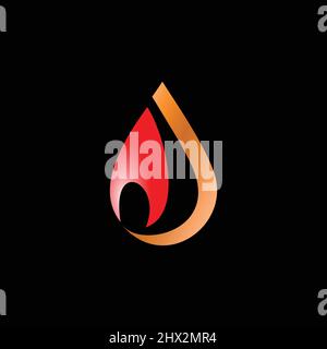 A cool and modern logo for an oil mining company Stock Vector