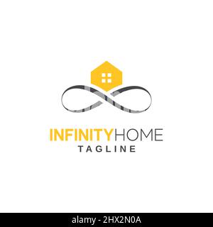 A cool and unique logo design for real estate companies Stock Vector