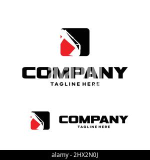 A cool and modern logo for a mining company Stock Vector