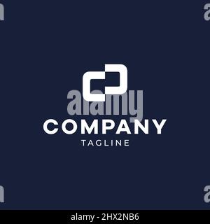 Cool and elegant initial letter CD Stock Vector