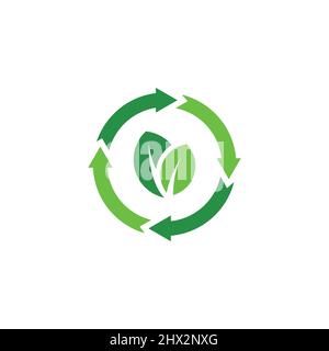 Cool and modern logo for environmental conservation organizations Stock Vector