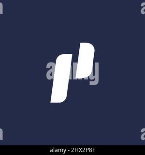Cool and modern initials P logo design Stock Vector