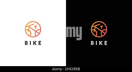 modern and professional bicycle logo design Stock Vector