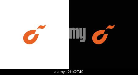 Simple and modern letter C initials Music logo design 1 Stock Vector