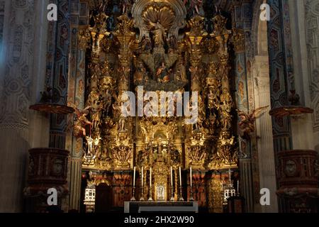 Virgen del Rocio reredos in Church of the Divine Savior (Iglesia del Divino  Salvador) in Seville, Spain Stock Photo - Alamy