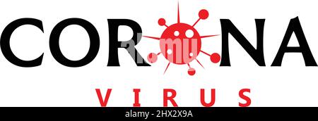 danger logo for corona virus #2 Stock Vector
